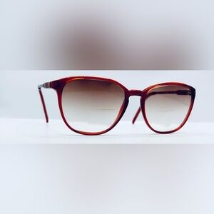 Vintage Vista Burgundy Oval Sunglasses Frames Only